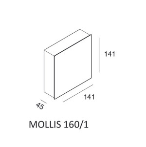 Lampa ścienna MOLLIS 160/1