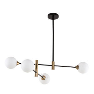 Czarna Lampa Wisząca Marino G9 6-punktowa