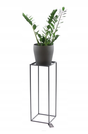 Kwietnik metalowy stojący JAKPOL loft czarny na 1 donicę 70 cm