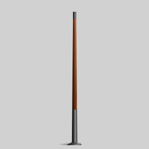 BEGA 71195 Słup drewniany Grafit