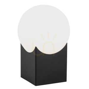 Lampa stołowa ARGON AUSTIN opal mat czarny mat SKU 4721