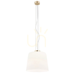 Lampa wisząca ARGON BERKLEY opal mat mosiądzowana E27 4689