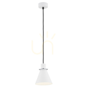 Lampa wisząca Argon BEVERLY biała struktura chromowana 4681