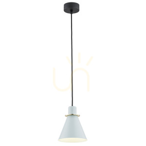 Lampa wisząca Argon Beverly błękit mat mosiądzowana 4682