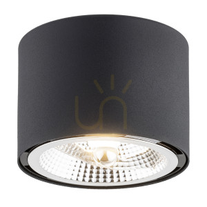 Plafon ARGON Clevland czarny struktura 4691 BZ