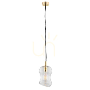 Lampa wisząca Argon Deportivo transparentna mosiądzowana SKU 4742