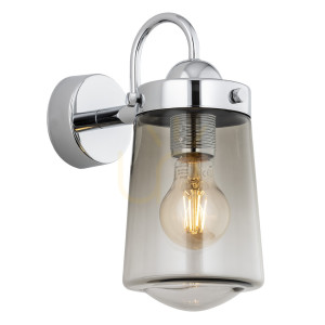Kinkiet Argon Pasadena dymny chrom IP44 E27 4718