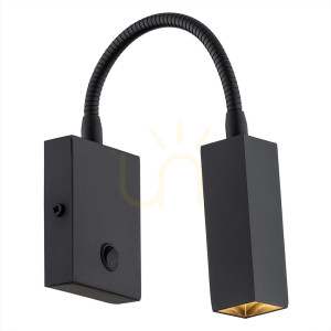 Kinkiet Argon ROCKSTAR czarny struktura 4758