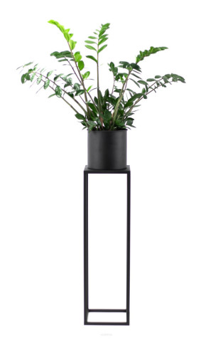 Kwietnik metalowy JAKPOL stojak 80 cm czarny loft