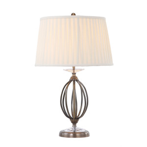 Lampa stołowa Aegean 1 – postarzany mosiądz Elstead
