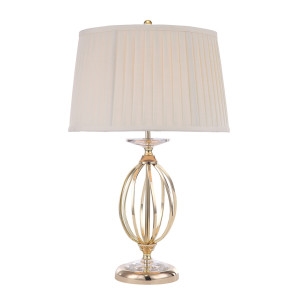 Lampa stołowa Aegean 1 – polerowany mosiądz Elstead
