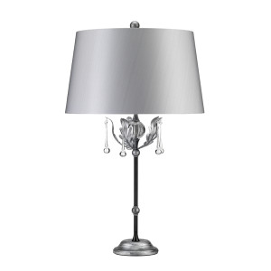 Lampa stołowa Amarilli 1 - czarna/srebrna Elstead