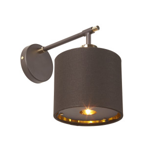 Balance 1 Light Kinkiet – Brązowy i Polerowany Mosiądz Elstead