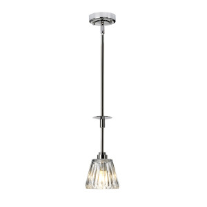 Lampa wisząca Agatha 1 - polerowany chrom Elstead