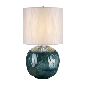 Niebieska kula świetlna 1 lampa stołowa Elstead
