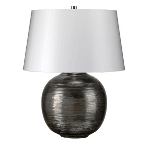 Lampa stołowa Caesar 1 - srebrna Elstead