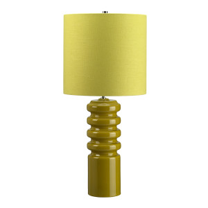 Lampa stołowa Contour 1 - limonkowa Elstead