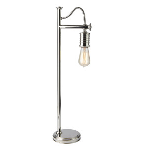 Lampa stołowa Douille 1 – polerowany nikiel Elstead