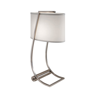 Lampa stołowa Lex 1 – stal szczotkowana Elstead