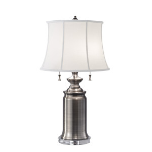 Lampa stołowa Stateroom 2 – antyczny nikiel Elstead