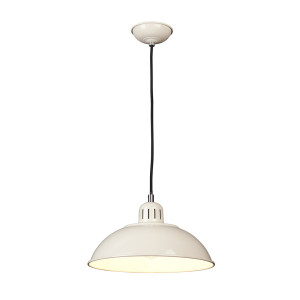 Lampa wisząca Franklin 1 - kremowa Elstead
