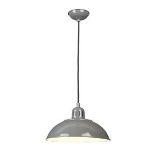 Lampa wisząca Franklin 1 - szara Elstead