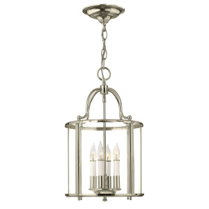 Średnia Lampa Wisząca Gentry 4 Light - polerowany nikiel Elstead
