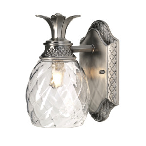 Lampa ścienna Plantation 1 Light – polerowany antyczny nikiel Elstead