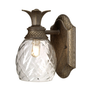 Lampa ścienna Plantation 1 Light – perłowy brąz Elstead