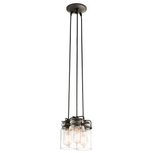 Lampa Wisząca Brinley 3 Light - Olde Bronze Elstead