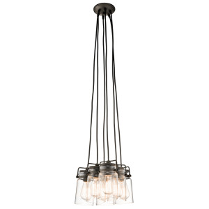 Lampa Wisząca Brinley 6 Light - Olde Bronze Elstead