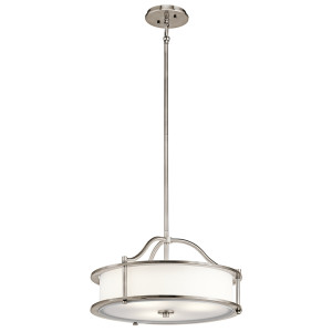 Lampa Wisząca/półwpuszczana Emory 3 — klasyczna cyna Elstead