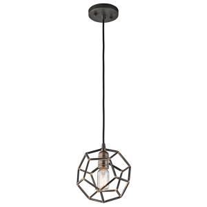 Lampa Wisząca Rocklyn 1 Light Mini surowa stal Elstead