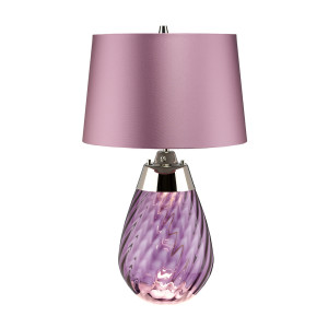 Lena 2 Light Mała Lampa Stołowa Śliwkowa Elstead