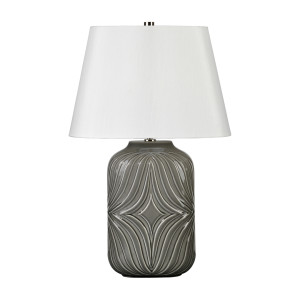 Lampa stołowa Muse 1 – szara Elstead