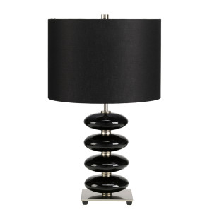 Lampa stołowa Onyx 1 - czarna Elstead