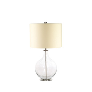 Lampa stołowa Orb 1 – przezroczysta Elstead