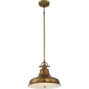 Lampa wisząca Emery 1 Light Medium – wyblakły mosiądz Elstead