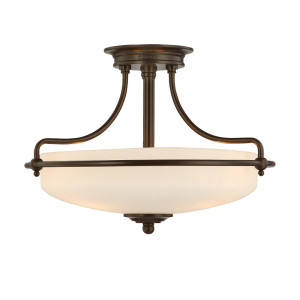 Plafon Griffin 3 – Palladian Bronze Elstead