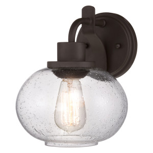 Lampa ścienna Trilogy 1 – stary brąz Elstead