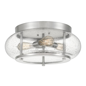 Trilogy 3 Light Flush Mount — nikiel szczotkowany Elstead
