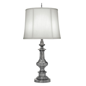 Lampa stołowa Washington 1 Light – antyczny nikiel Elstead