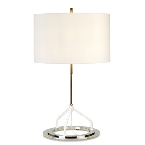 Lampa stołowa Vicenza – ciemnoszary polerowany nikiel Elstead