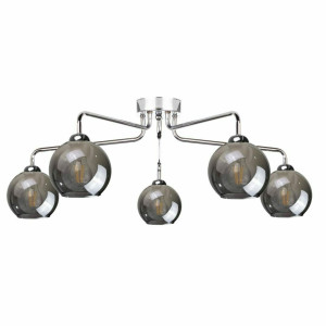 Lampa sufitowa 5xE27 PLUTON SILVER
