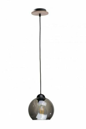 Lampa wisząca 1xE27 WOOD BLACK/NATURAL