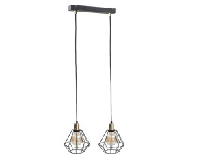 Lampa wisząca 2xE27 FOSKAL GOLD