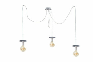 Lampa wisząca 3xE27 SATURN GREY