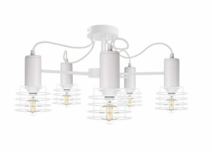 Lampa sufitowa 5xE27 RUNE WHITE