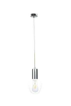 Lampa wisząca 1xE27 VERRE SILVER