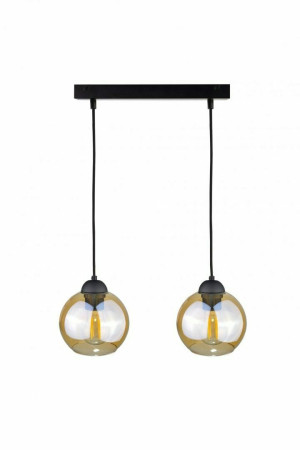 Lampa wisząca 2xE27 AMBRE BLACK